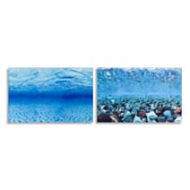 Decor aquarium 80x40 blu 9047