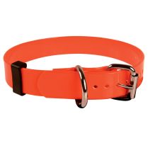 Collier chasse pour chiens orange fluo 50 cm