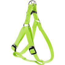 Harnais nylon réglable baudrier coloris unis anis largeur 20 mm