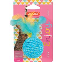 Jouet chat élastique balle coloris aléatoire