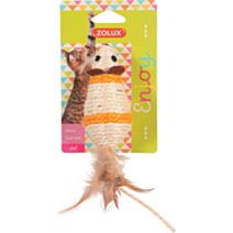 Jouet chat souris sisal coloris aléatoire