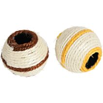 Jouet chat balle sisal coloris aléatoire