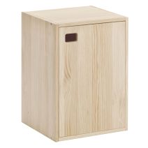 Armoire 1 porte en bois pin