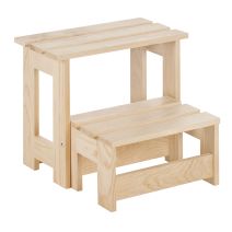Tabouret marchepied en pin