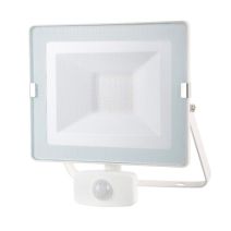 Projecteur slim led 30 w avec détecteur blanc