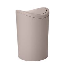 Poubelle standard basculant 6 L taupe