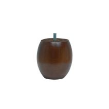 Pied de lit boule noyer h95 d85