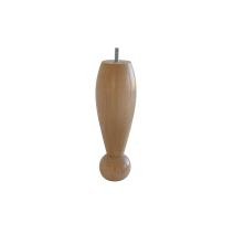 Pied de lit olive boule vernis naturel h200 d68