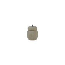 Pied de lit boule collerette brut h100 d85