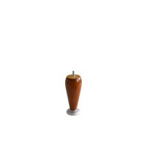 Pied de lit cocon merisier/aluminium h150 d65