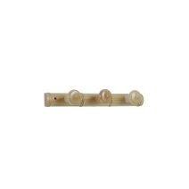 Portemanteau bambou vernis naturel 3 tetes 