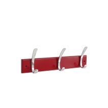 Portemanteau tongue rouge 3 tetes chrome
