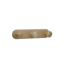 Portemanteau first vernis naturel 3 tetes 