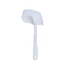 Brosse sanitaire coudee blanc