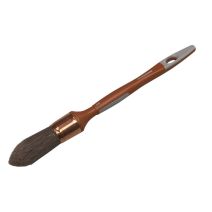 Brosse à réchampir bi-matière lasure n°3/0 - ø 15