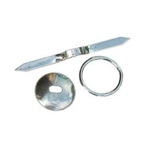 Anneau tableau acier nickelé ø 18 mm x4
