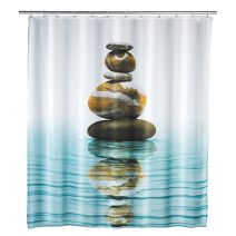 Rideau de douche 180x200 meditation polyester