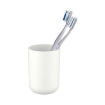 Gobelet brosse à dents Brasil plastique blanc - WENKO