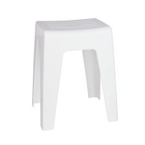 Tabouret salle de bain kumba blanc