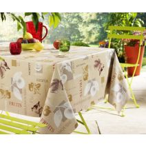 Nappe toile cirée match panier naturel 20m