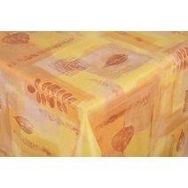Nappe toile cirée sup empreintes rouge 1,4x15m