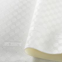 Protége table blanc rond 135cm