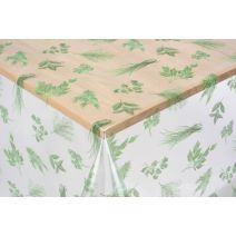 Protége table nappe 20/100 aromates vert