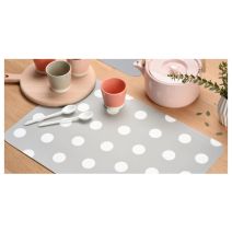 Set de table gris motif