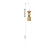 Applique hanna bois naturel/blanc l10 h38