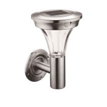 Applique murale solaire très éclairante inox avec détecteur de présence