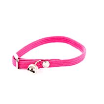 Collier chat nylon el 10/30 rose