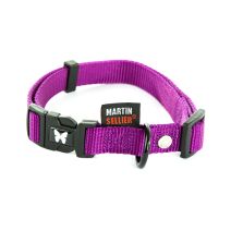 Collier nylon réglable 10-20/30 mauve