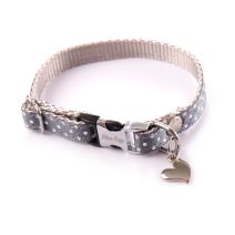 Collier pois xs 10-17/27 gris