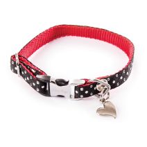 Collier pois xs 10-17/27 noir bicolore