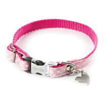 Collier pois xs 10-17/27 rose pastel