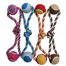 Corde+2 balles tennis 40cm