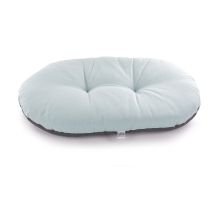 Coussin ovale ouatine 77cm marron