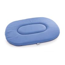 Coussin ovale plat 80cm noir