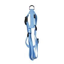 Harnais nylon réglable 25-70/90 bleu pastel