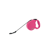 Laisse sangle Newclassic cord cat 3m rose