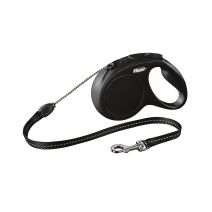 Laisse sangle Newclassic cordon 5m noir - FLEXI