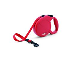 Laisse sangle Newclassic tape 5m rouge - FLEXI
