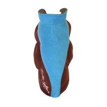 Polaire xxxxl bleu/marron