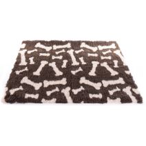 Rouleau anti-dérapant petbed 10x0.75 os marron/beige