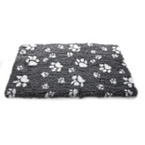 Rouleau anti-dérapant petbed 10x0.75 pattes gris/blanc