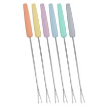 6 fourchettes à fondue inox 24cm