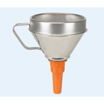 Entonnoir en tôle acier zinguée, ø 160 mm, contenu 1,3 l