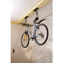 Range Vélo Suspendu Corde + Poulie Max.20kg - MOTTEZ
