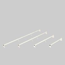 Barre de penderie Blanche 40 à 72cm - MOTTEZ