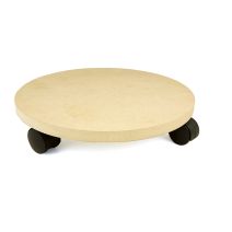 Plateau roulant en bois rond Ø30cm - MOTTEZ